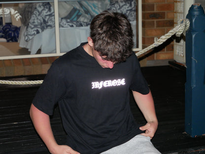 Inferose reflective black shirt